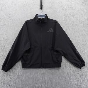 Adidas ZNE Woven Track Jacket Size Small Black Women UPF50‎ Athletic NEW $110